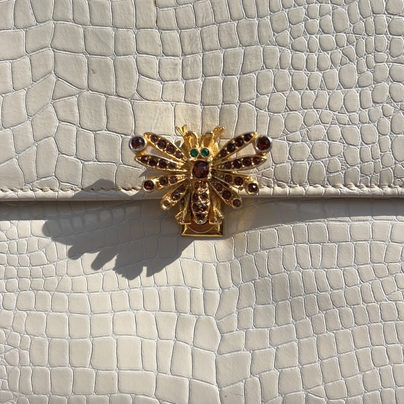 Vintage Small Handbag by Morle. With crystal butterfly clasp.🦋 - Picture 3 of 17